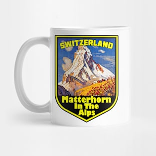 Matterhorn Switzerland Vintage Travel Mug